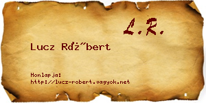 Lucz Róbert névjegykártya